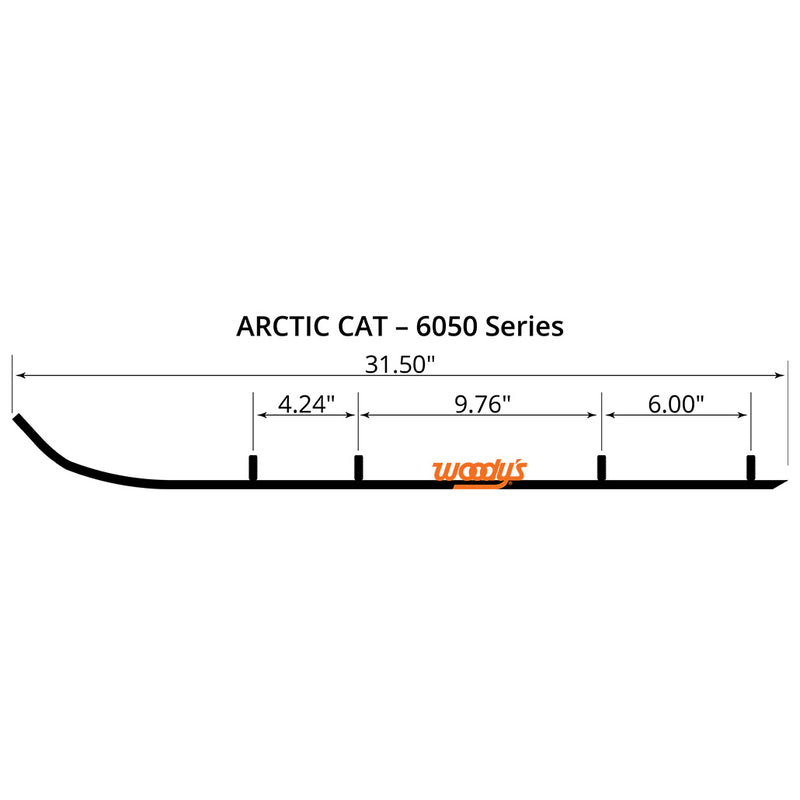 Top-Stock Hardweld Arctic Cat (6050) Woody's Carbides