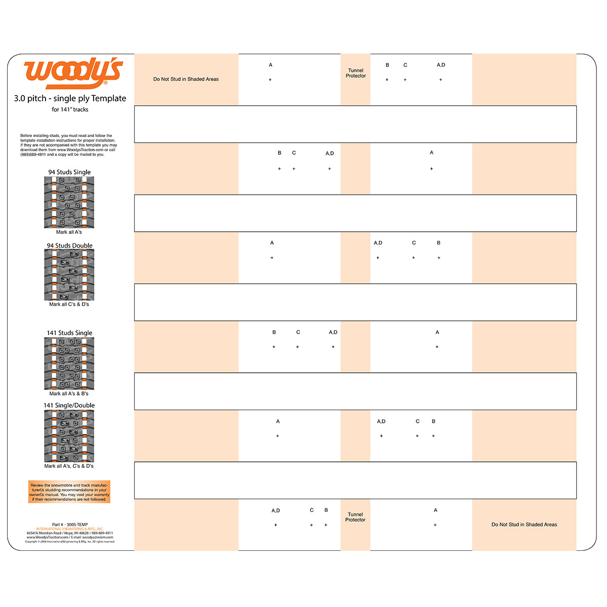 Woody's Studding Templates woody-s-studding-templates